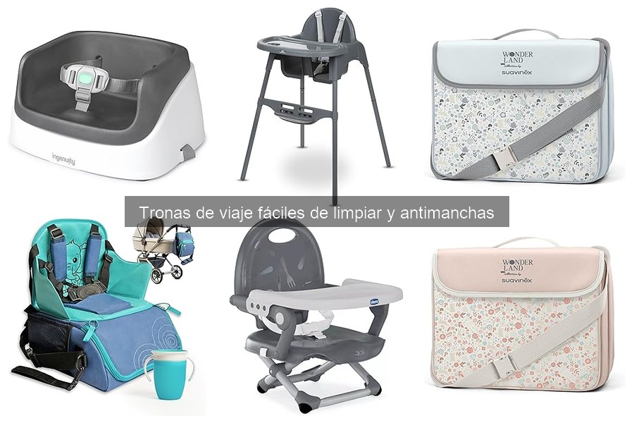 Guía de montaje y uso de tronas de viaje fáciles de limpiar