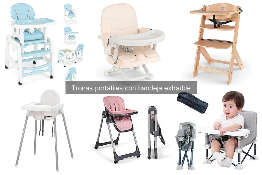 Guía para mantener y limpiar tronas portátiles con bandeja extraíble