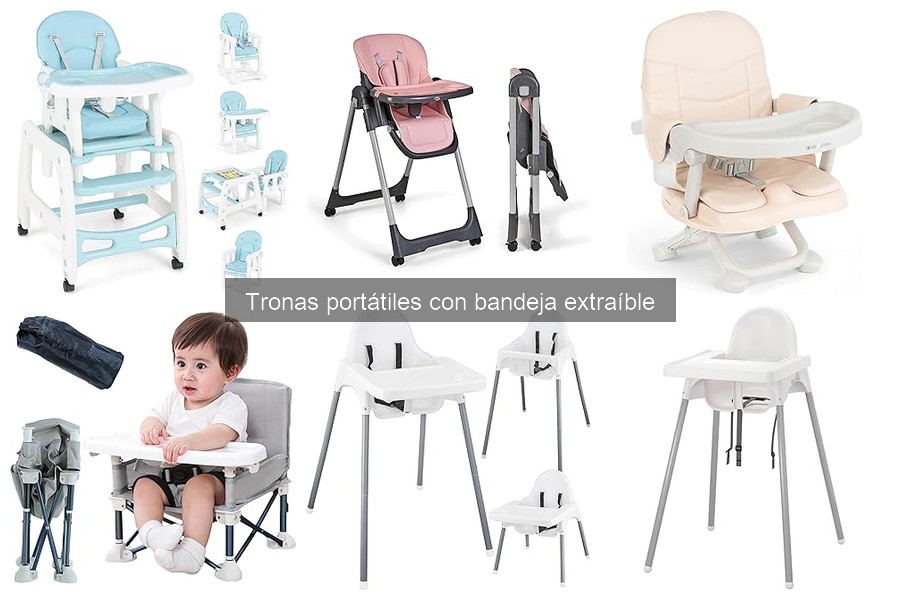 La mejor trona portátil con bandeja extraíble para viajar