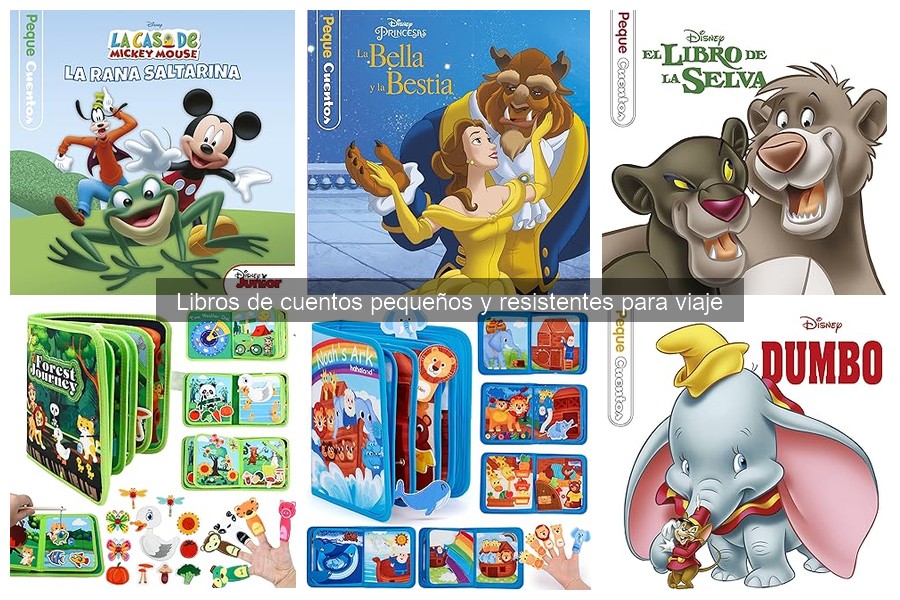 Libros de cuentos pequeños y resistentes para viajar