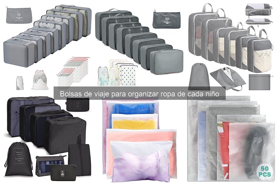 Mantenimiento de bolsas de viaje para ropa infantil: 5 consejos