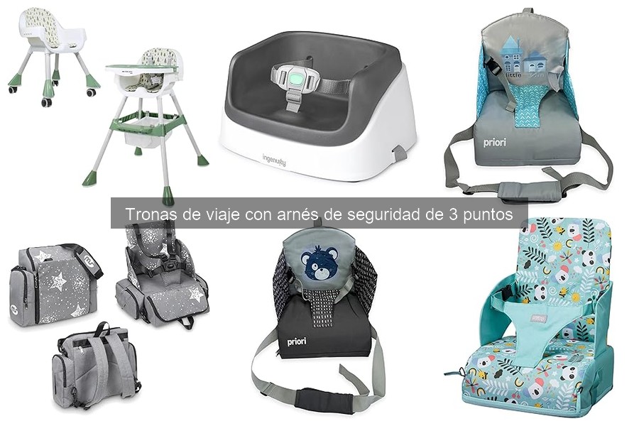 Mantenimiento de tronas de viaje con arnés de seguridad