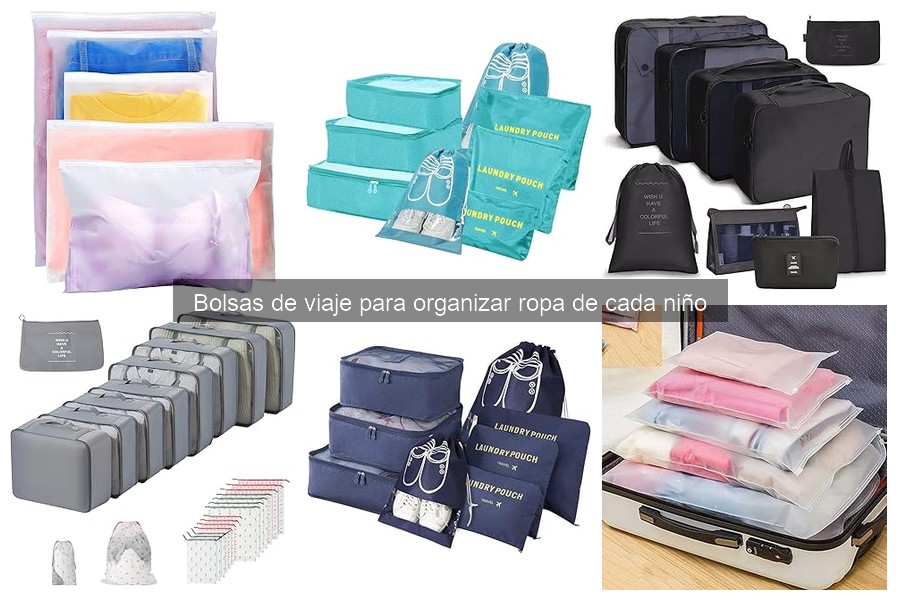 Mejores bolsas de viaje para organizar ropa de niños 2023