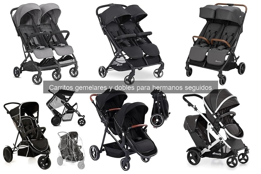 Mejores carritos gemelares para bebés de 0 a 3 años