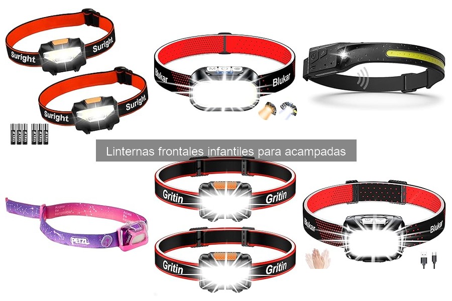 Mejores linternas frontales infantiles para acampadas
