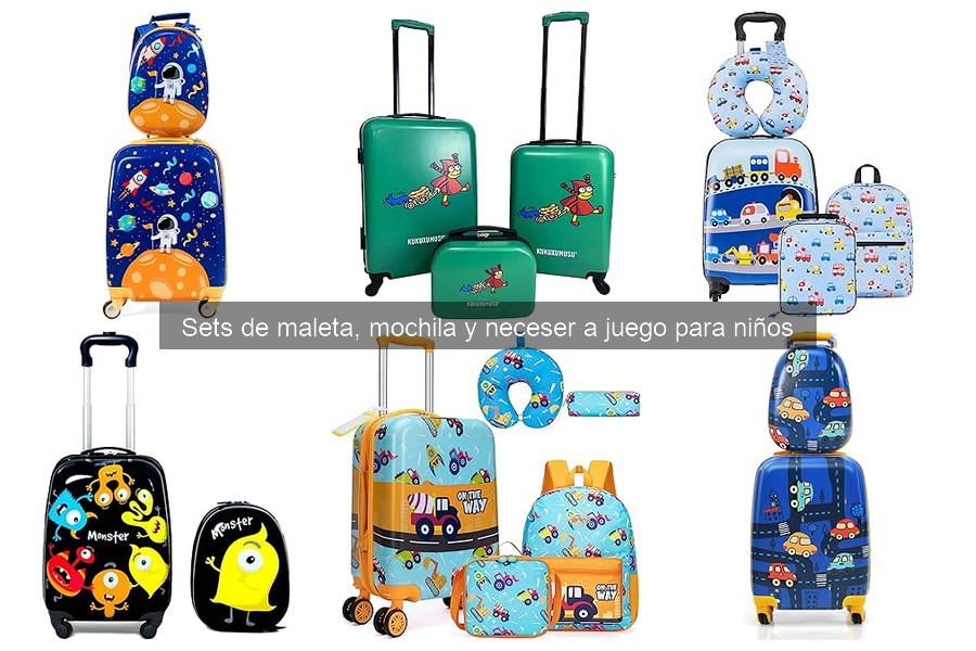 Mejores sets de maleta, mochila y neceser para niños
