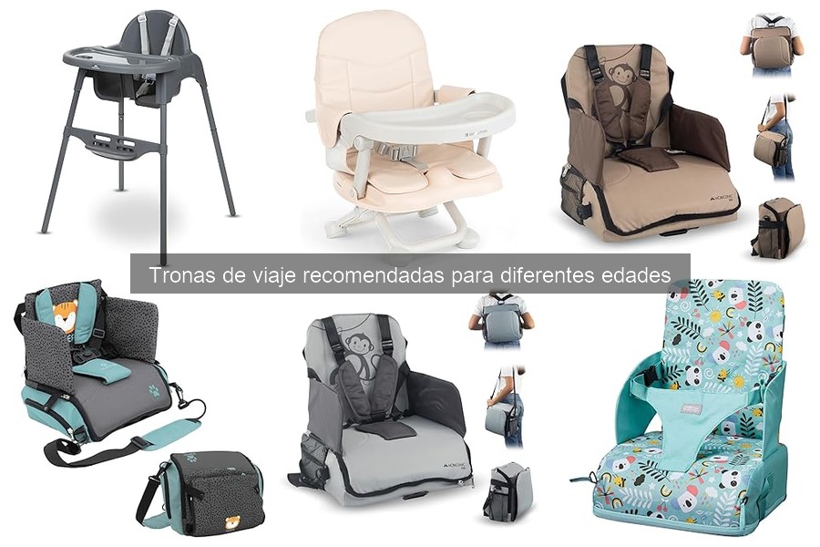 Opiniones sobre las mejores tronas de viaje para bebés