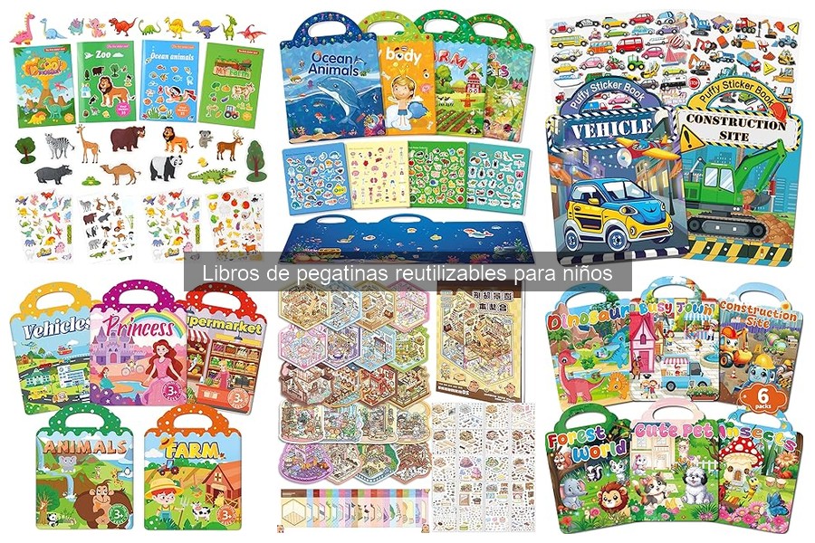 Opiniones sobre libros de pegatinas reutilizables para niños