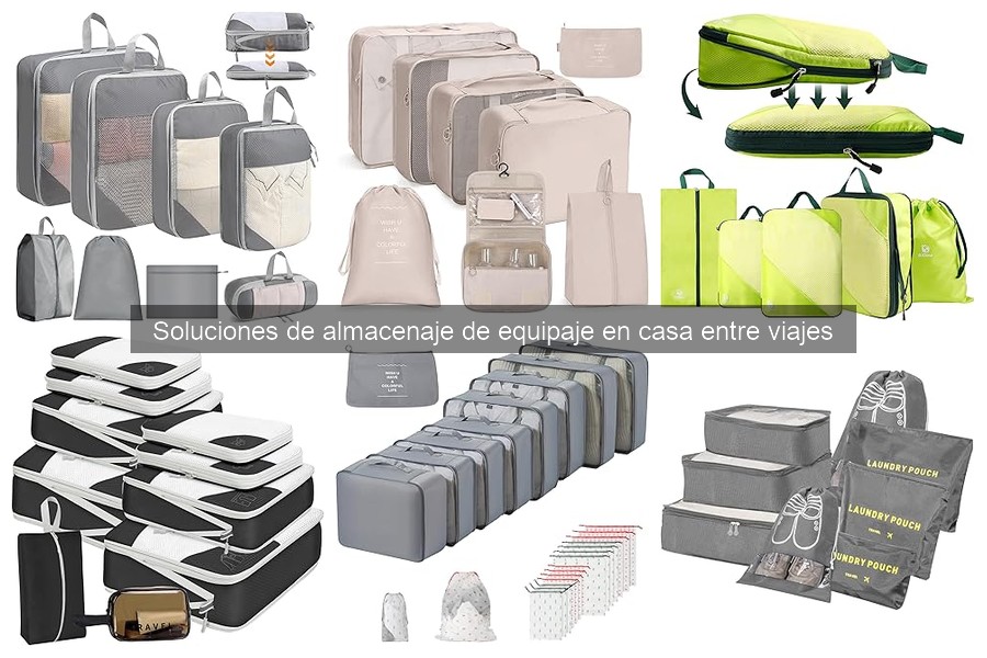 Organiza el equipaje y accesorios de viaje en casa