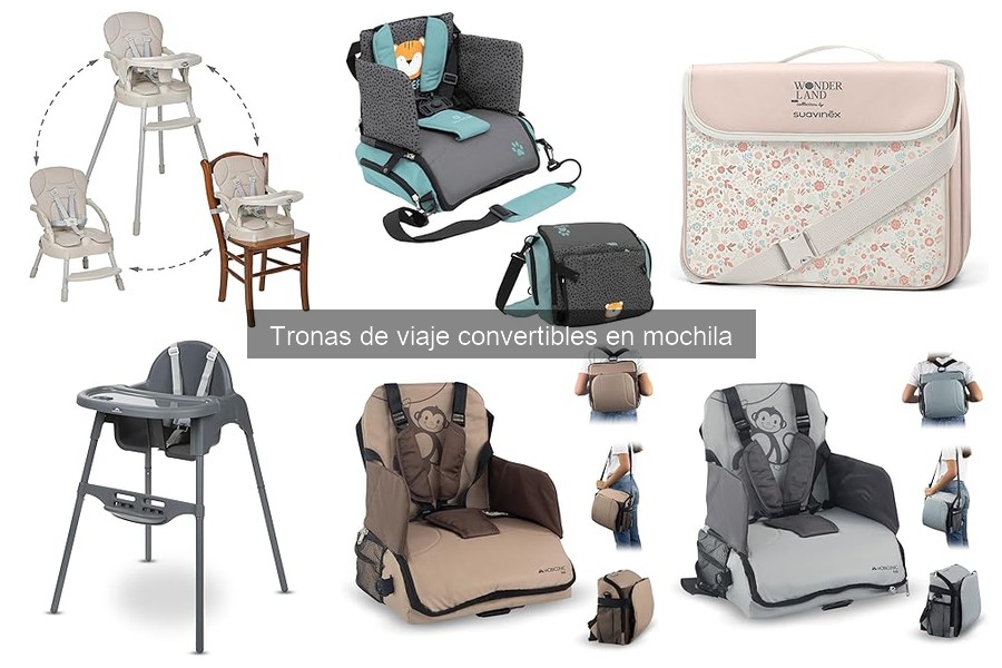 Precauciones al usar trona de viaje convertible en mochila