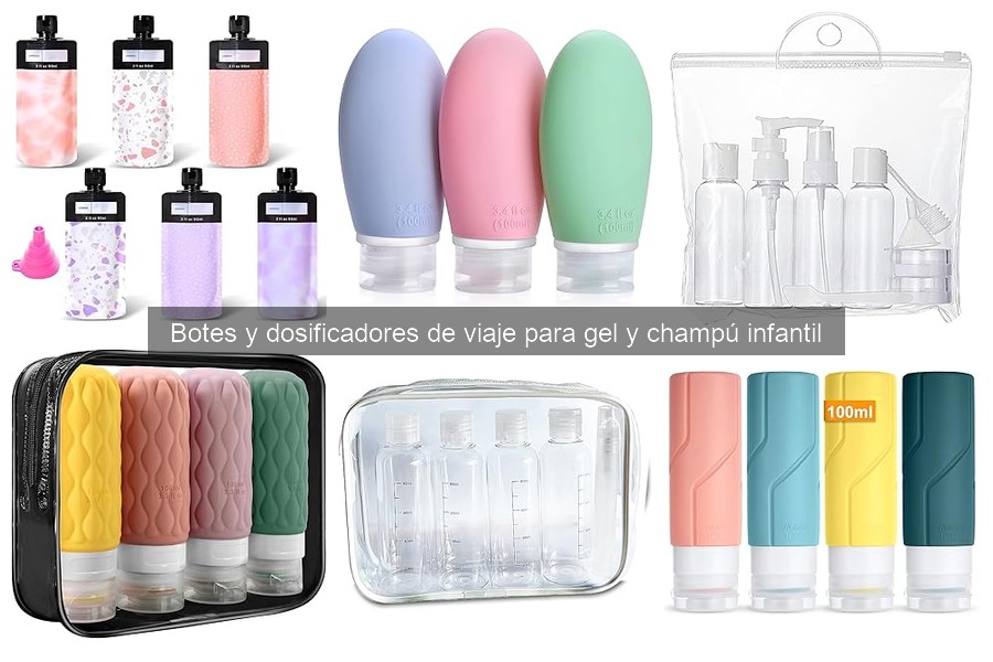 Precios Botes y Dosificadores de Viaje para Gel Infantil