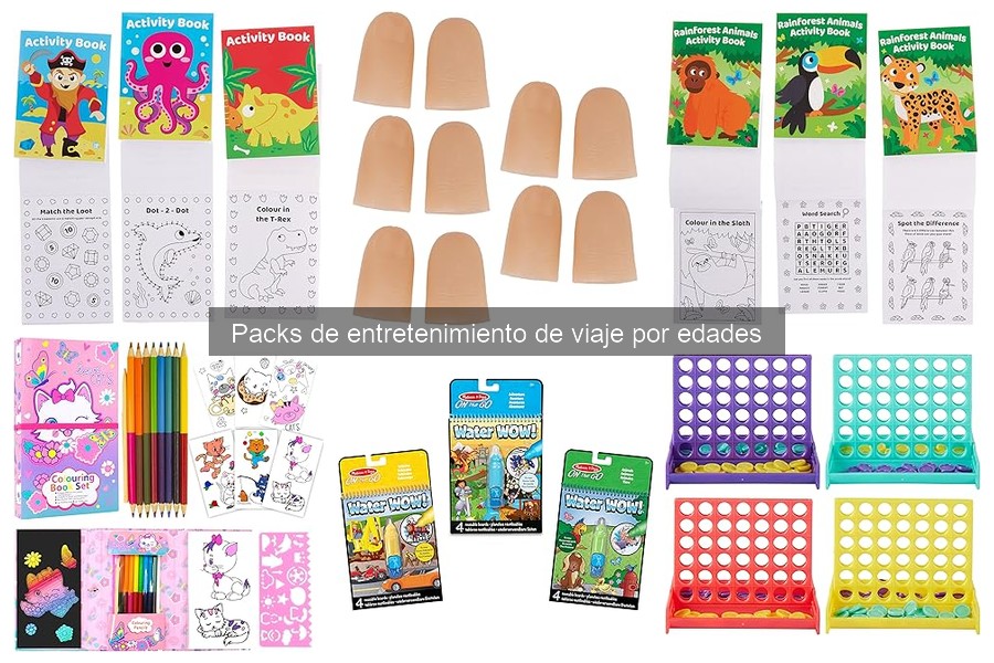 Precios de packs de entretenimiento para niños en viaje