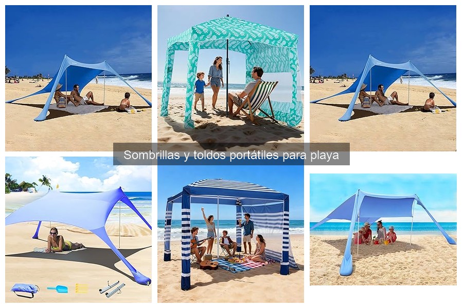 Precios de sombrillas y toldos portátiles para playa