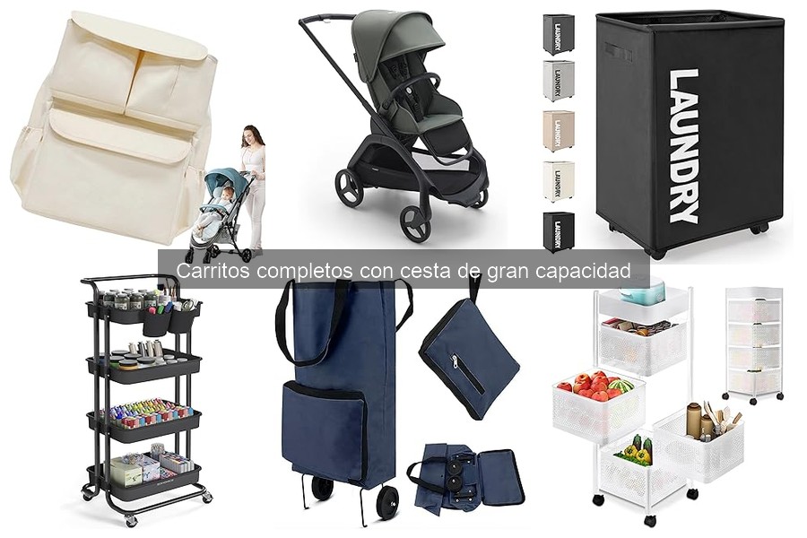 Precios promedio de carritos con cesta de gran capacidad