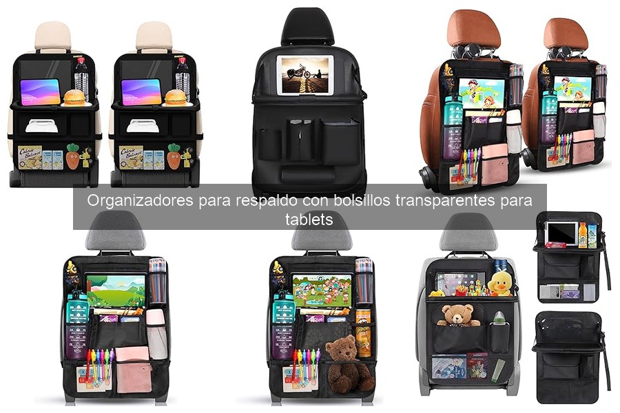 ¿Qué es un organizador para respaldo con bolsillos para tablets?