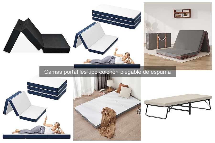 ¿Qué es una cama portátil plegable de espuma para niños?