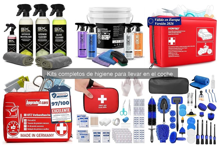¿Qué incluye un kit completo de higiene para llevar en el coche?