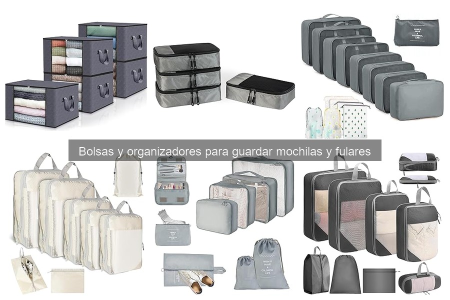 ¿Qué son las bolsas y organizadores para mochilas y fulares?