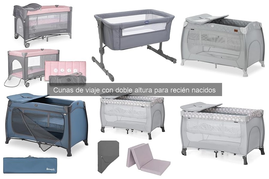 ¿Qué son las cunas de viaje de doble altura para bebés?