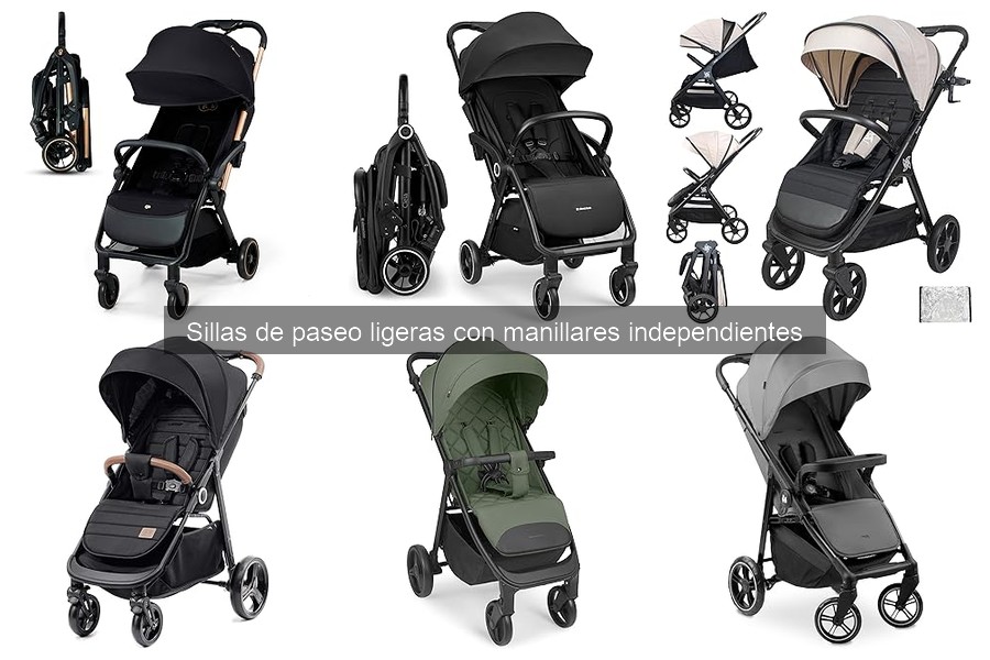 ¿Qué son las sillas de paseo ligeras con manillares independientes?