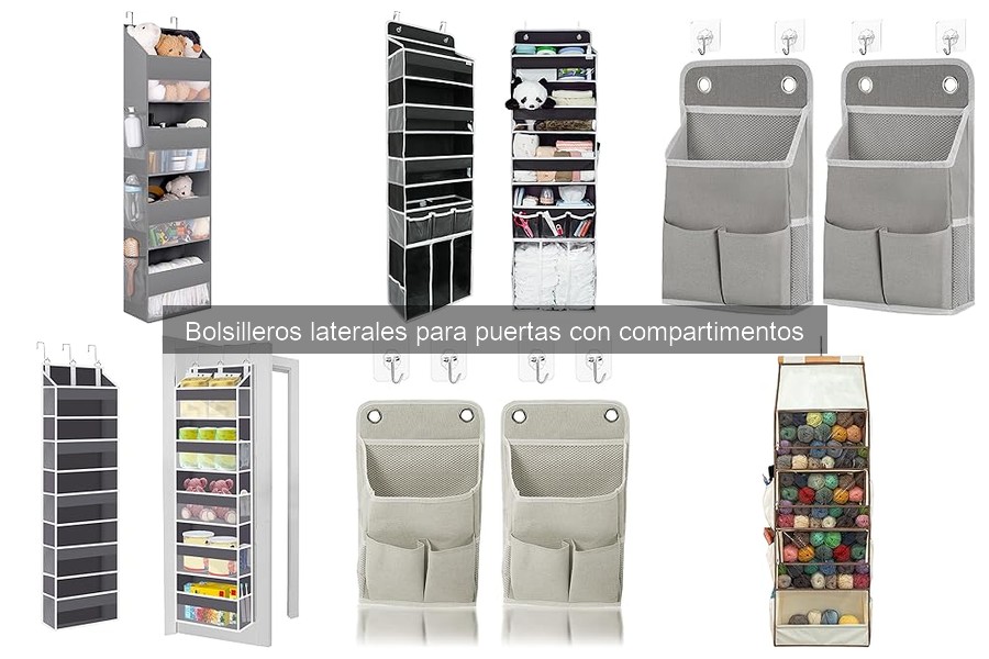 ¿Qué son los bolsilleros laterales para puertas con compartimentos?