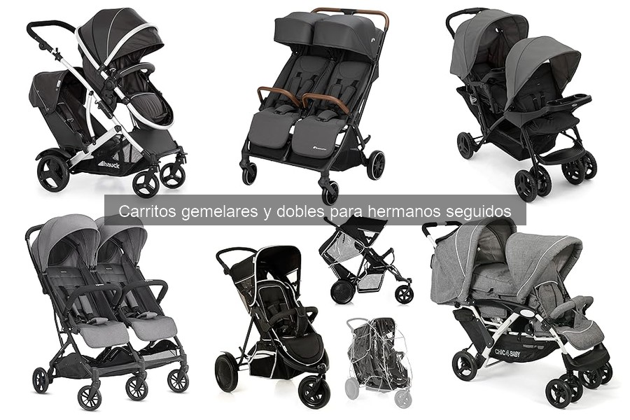 ¿Qué son los carritos gemelares y dobles? Características y beneficios