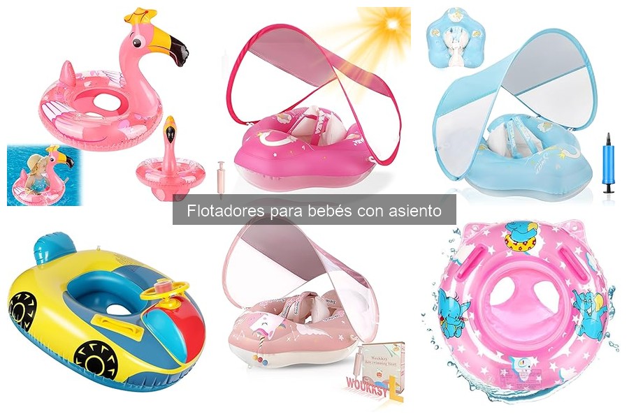 ¿Qué son los flotadores para bebés con asiento?