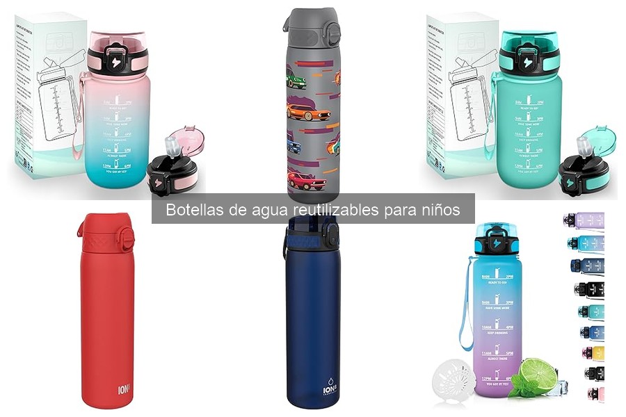 Recursos seguros para botellas de agua reutilizables para niños