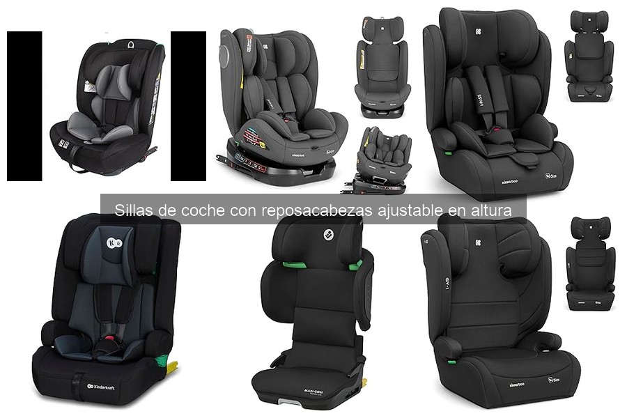 Sillas de coche con reposacabezas ajustable en altura