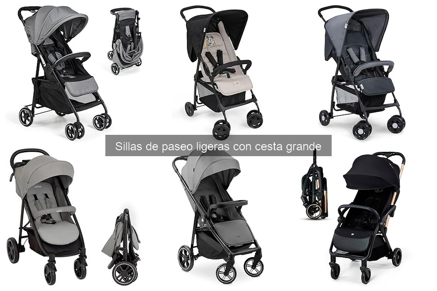 ¿Son seguras las sillas de paseo ligeras con cesta grande?