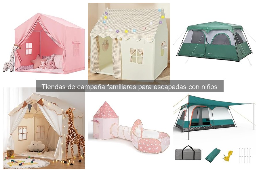 Tiendas de campaña familiares: ideales para escapadas con niños