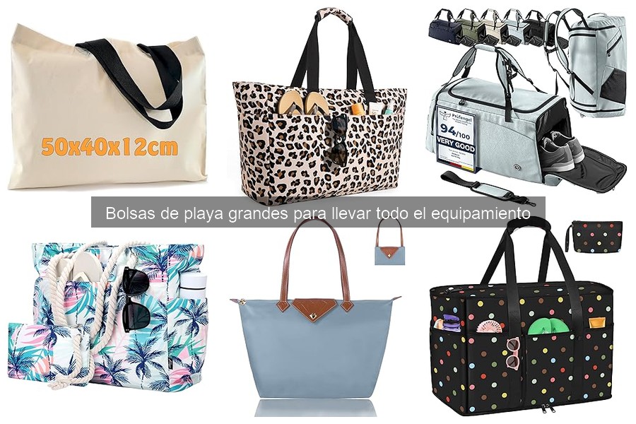 Tipos de bolsas de playa grandes para viajar con bebés