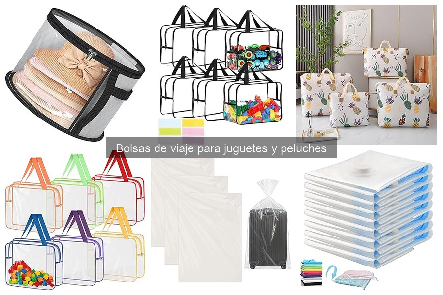 Tipos de bolsas de viaje para juguetes y peluches