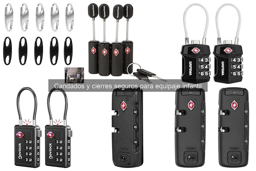 Tipos de candados para equipaje infantil: seguridad garantizada