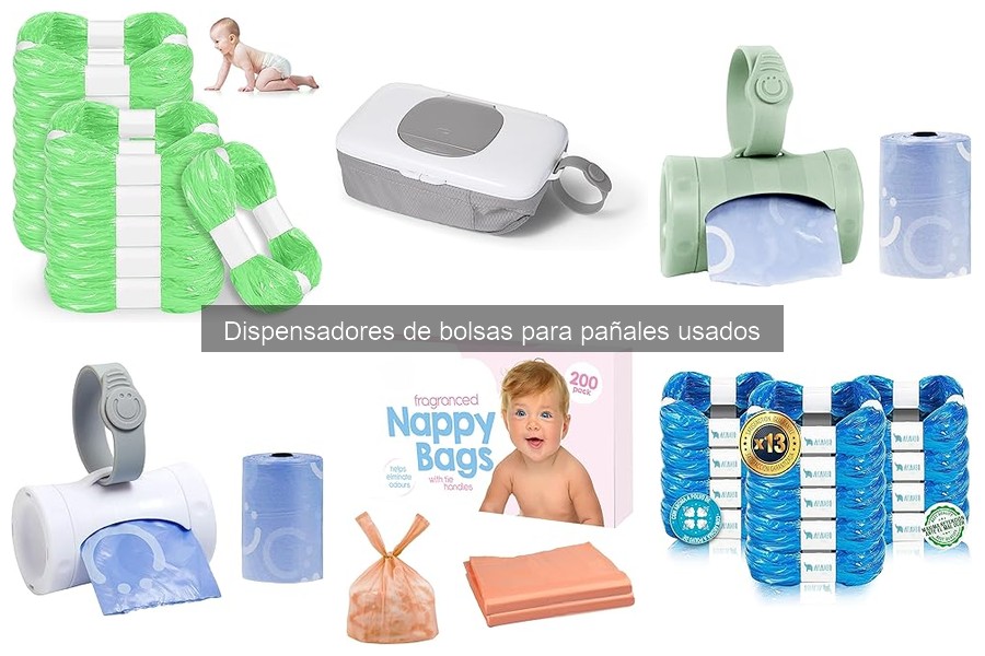 Tipos de dispensadores de bolsas para pañales usados