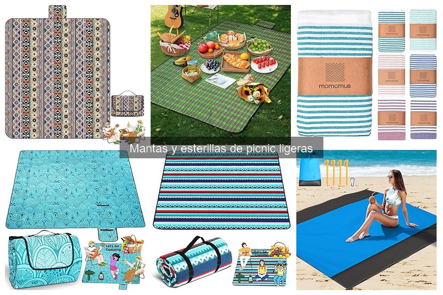 Tipos de mantas y esterillas de picnic ligeras para tu aventura