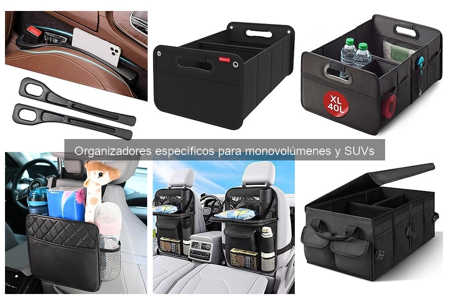 Tipos de organizadores para monovolúmenes y SUVs