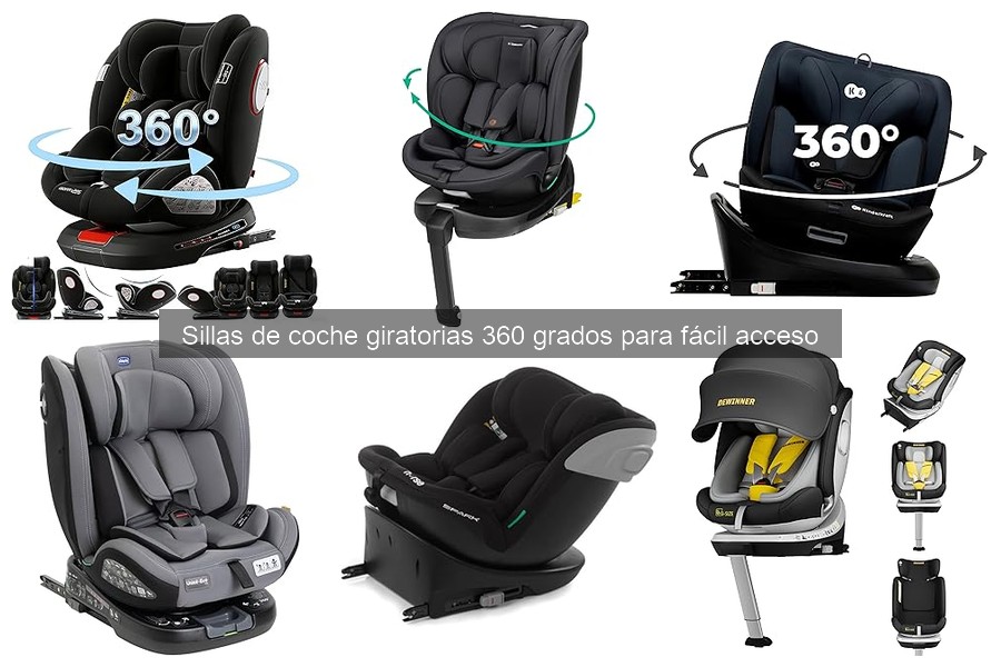 Tipos de sillas de coche giratorias 360 grados para bebés