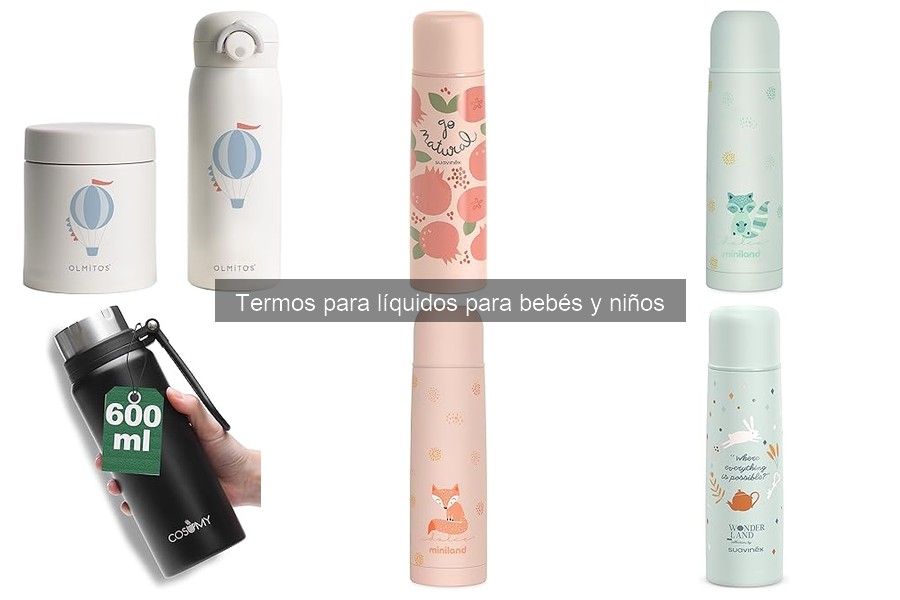 Tipos de termos para líquidos para bebés y niños: guía completa