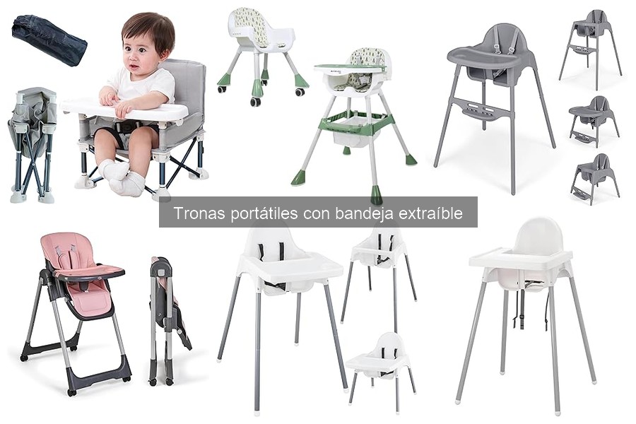 Ventajas de las tronas portátiles con bandeja extraíble