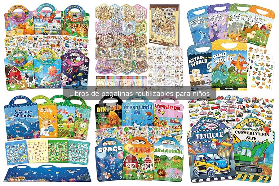 Ventajas de los libros de pegatinas reutilizables para niños