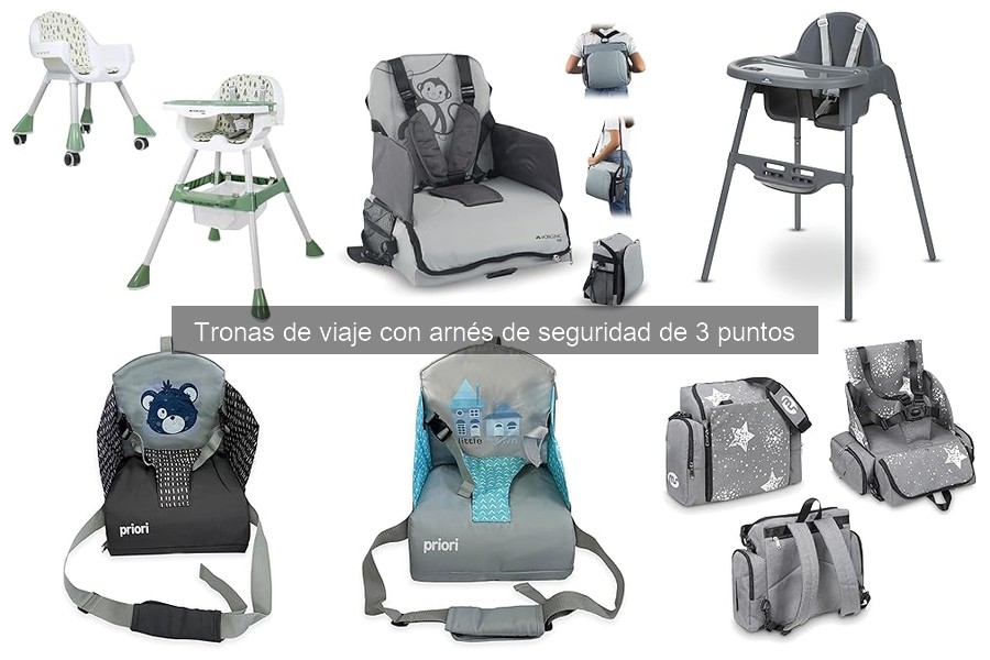 Ventajas de usar tronas de viaje con arnés de seguridad