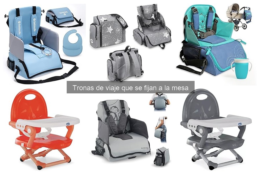Ventajas y desventajas de tronas de viaje que se fijan a la mesa